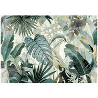 FOTOTAPETE Blätter Dschungel Grün 312x219 cm - Multicolor, Textil (312/219cm) - Wallarena