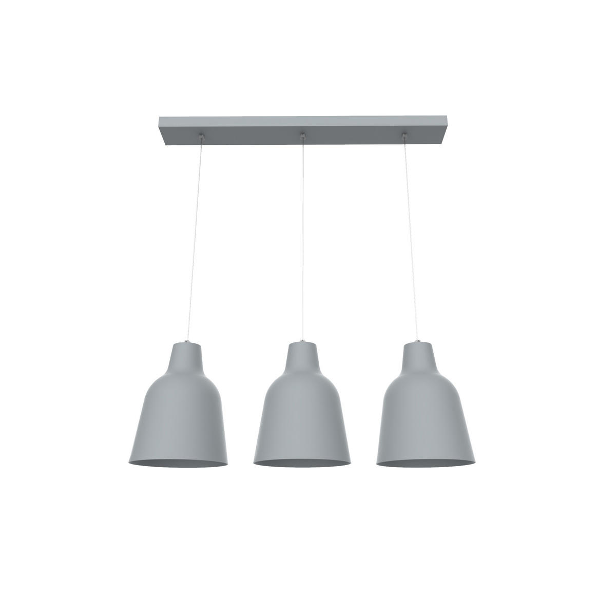 HÄNGELEUCHTE - Grau, Metall (17/70/22cm) - Lumicom