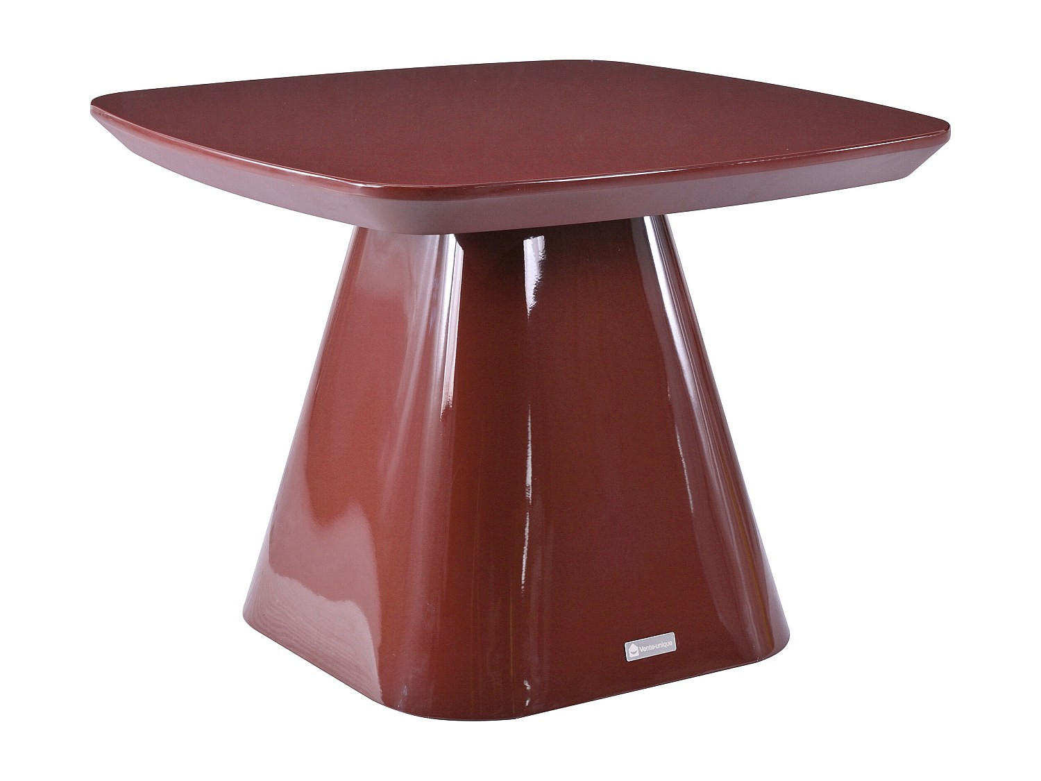 BEISTELLTISCH - 60 cmcm x 60 cmcm - Holz, Platte - Bordeaux - NATAZA - Bordeaux, Holz (60/60/45cm) - Vente-Unique