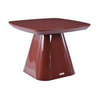 BEISTELLTISCH - 60 cmcm x 60 cmcm - Holz, Platte - Bordeaux - NATAZA - Bordeaux, Holz (60/60/45cm) - Vente-Unique