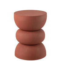 TISCH LISE - Metall - Orange - Orange, Metall (32/32/43.5cm) - J-Line