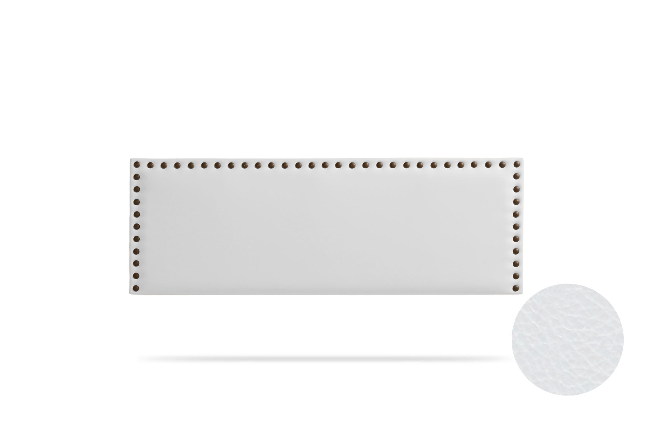 KOPFTEIL gepolstert MODENA Kunstleder 100x55x8 cm - Weiß - Moonia - Weiß, Holz (100/8/55cm)