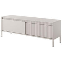 TV-SCHRANK Beige 154 cm Sorano - Beige, Naturmaterialen/Metall (154/54/40cm) - Graingold
