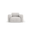 SESSEL Molino aus Chenille-Stoff hellgrau - Hellgrau, Textil (95/72/105cm) - Micadoni