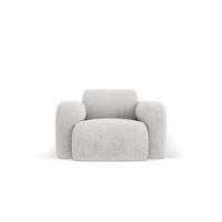 SESSEL Molino aus Chenille-Stoff hellgrau - Hellgrau, Textil (95/72/105cm) - Micadoni