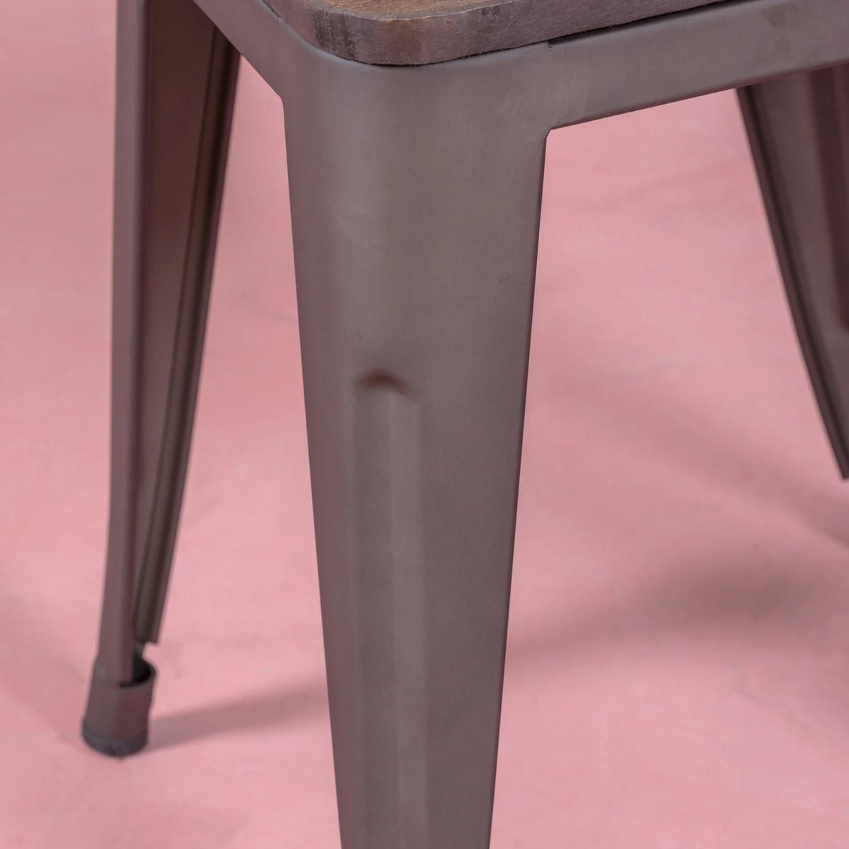 HOCKER Metall Alteiche - Alteiche, Metall (39/45/39cm) - Nest Dream