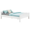 MASSIVHOLZBETT FLIMS 140X190 CM - Weiß, Holz (140/190cm) - IDIMEX