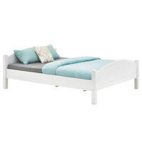 MASSIVHOLZBETT FLIMS 140X190 CM - Weiß, Holz (140/190cm) - IDIMEX