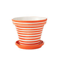 BLUMENTOPF GRANADA PATTERN - Töpferei - Orange - XL - Ø 50 cm - Multicolor, Keramik (50/40cm) - J-Line