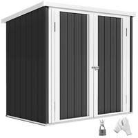 GARTENHAUS Schwarz 1 Stück - Schwarz, Kunststoff/Metall (86/134/147cm) - GiPP