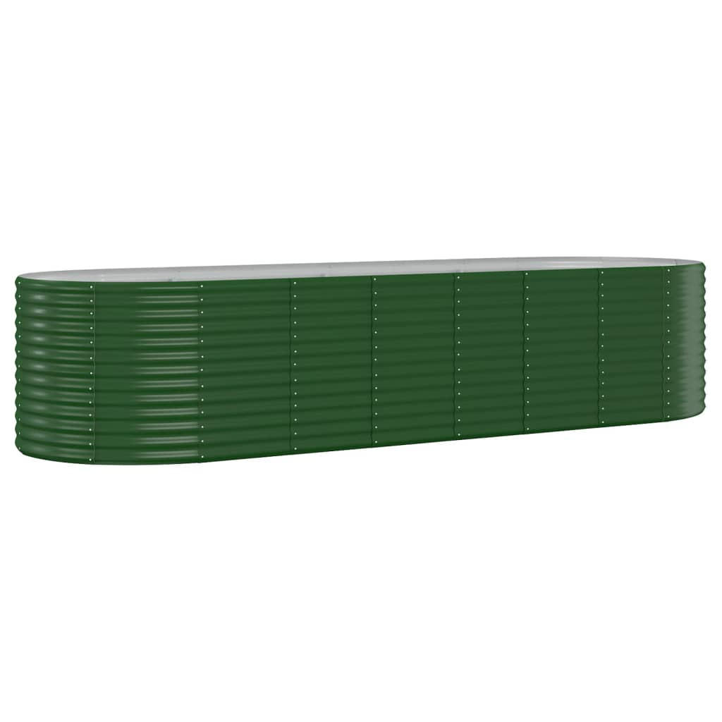 HOCHBEET Verzinkter Stahl 322x100x68 cm Grün - Grün, Metall (100/68/322cm) - furnicato