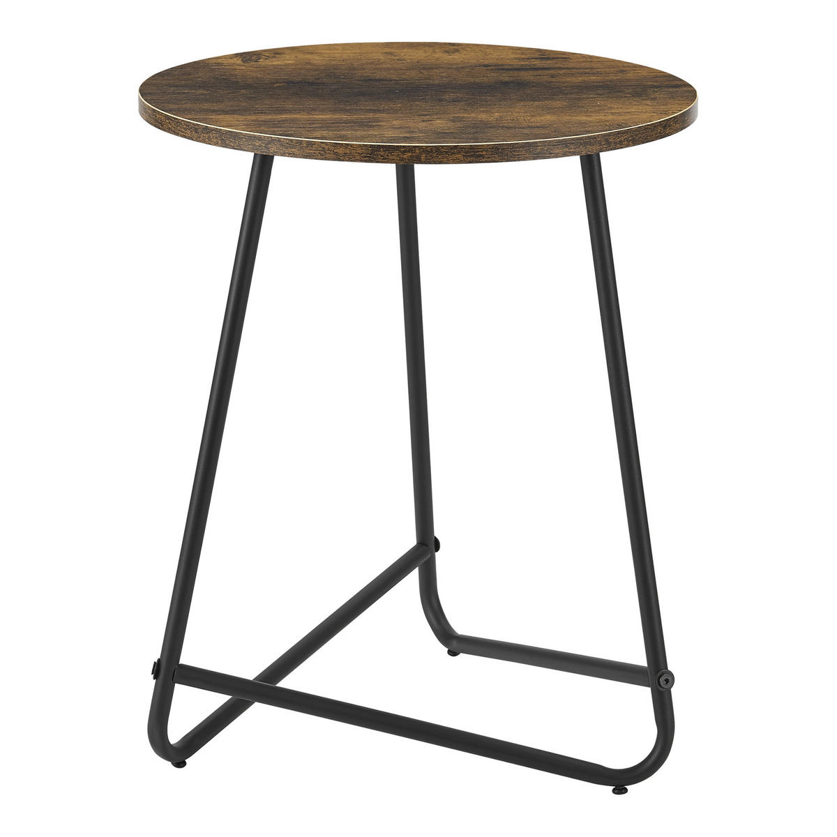 BEISTELLTISCH Juelsminde - Dunkelbraun, Metall (45/45/55cm) - [en.casa]