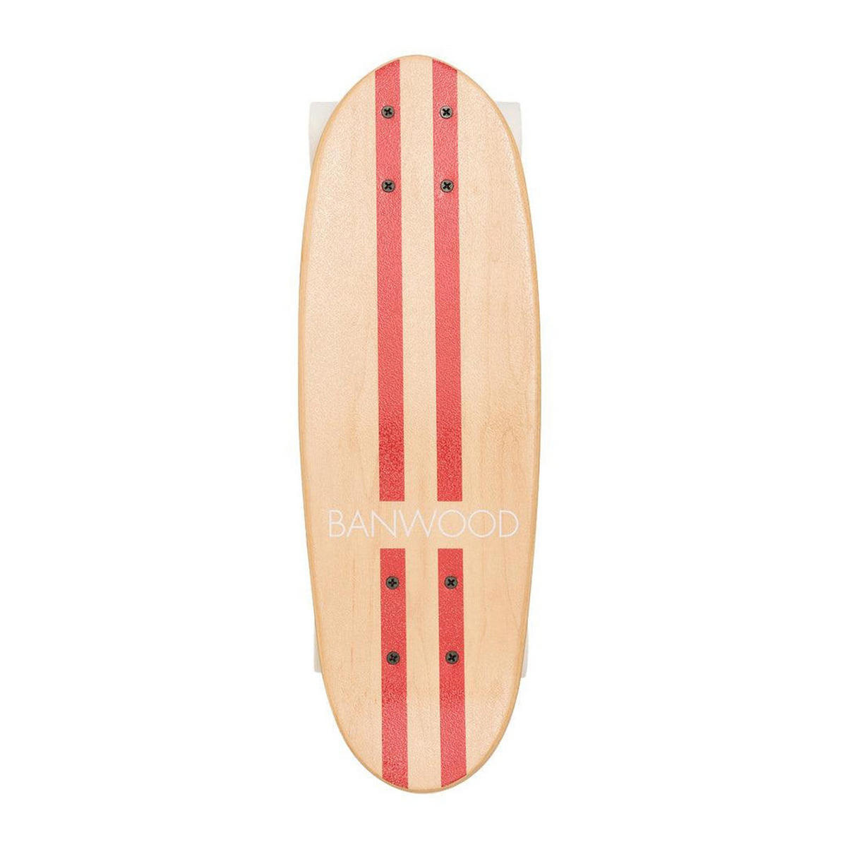 SKATEBOARD aus Holz für Kinder, ab 3 Jahren, Rot - Rot, Holz (17.5/54cm) - Banwood