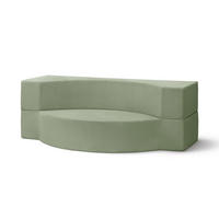 SOFA Lunaria Salbeigrün - Salbeigrün, Textil (200/70/100cm) - Pillovely