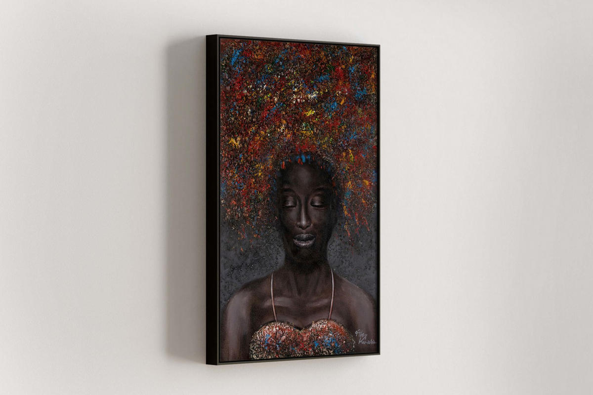RUČNĚ MALOVANÝ AKRYLOVÝ OBRAZ, 60/90 CM - různobarevná, dřevo/textil (60/90cm) - KUNSTLOFT