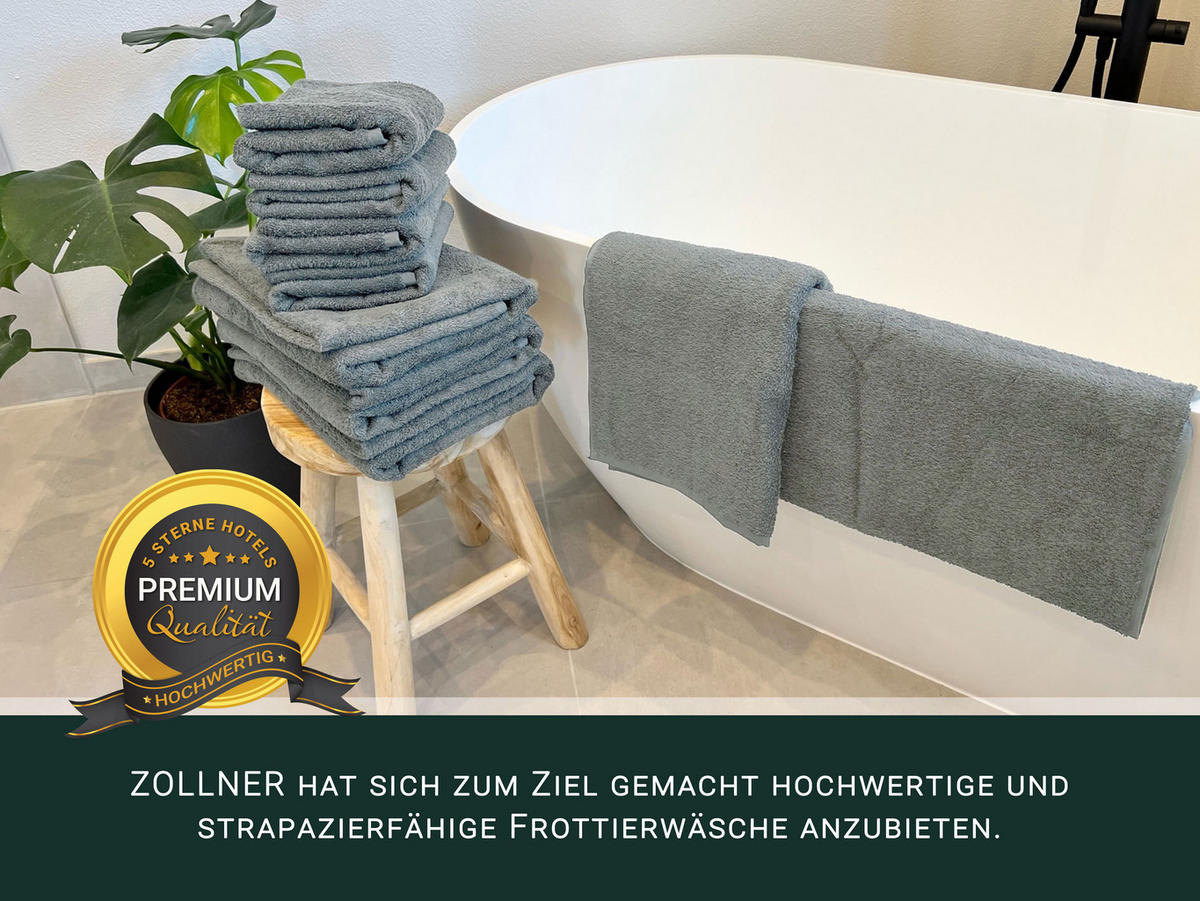 HANDTÜCHER SET, 6er-Set, 50x100 cm + 70x140 cm, 100% Baumwolle, Grau - Hellgrau, Textil (50/100cm) - Zollner