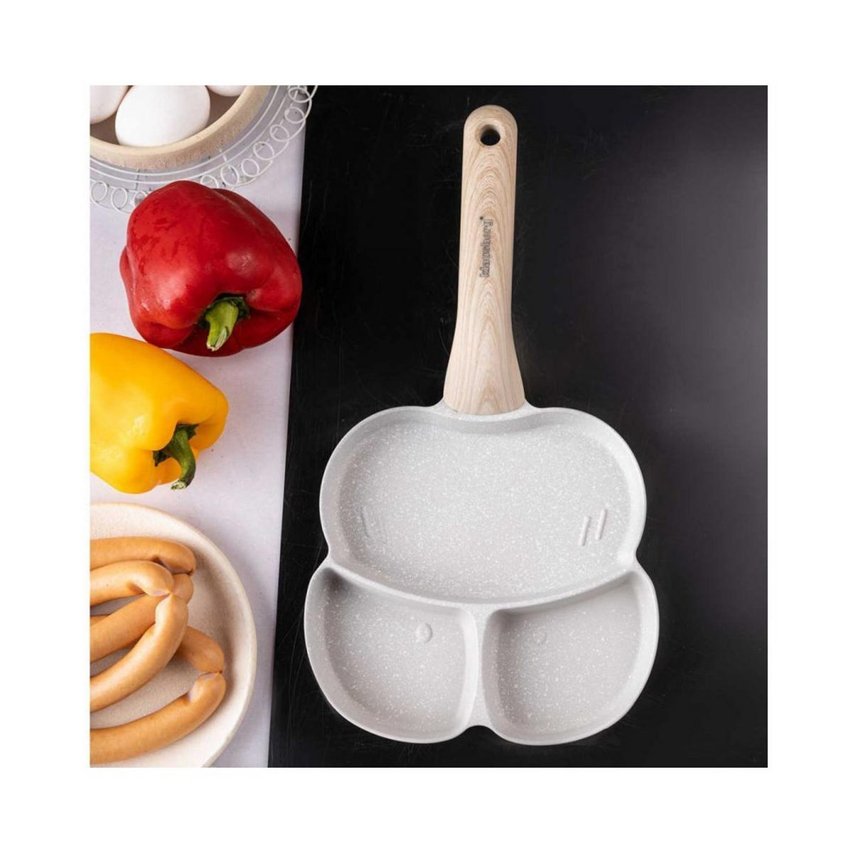 PFANNKUCHENPFANNE Grau 34/19/2.5 cm KB7824 - Grau, Metall (34cm) - Klausberg 