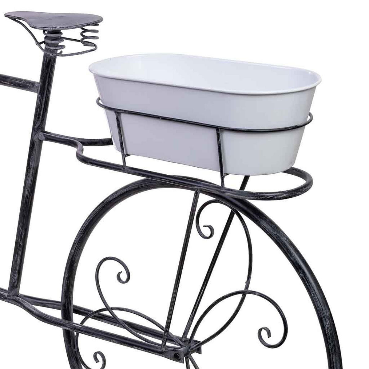 GARTENWAGEN aus Metall, 175x29x108cm - Schwarz, Metall (175/29/108cm) - Wanderlust