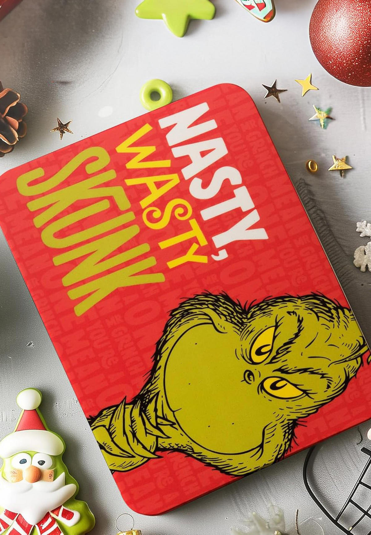 BRETTCHEN The Grinch Nasty Wasty Skunk Rot 14,5 x 23,5 cm - Rot, Kunststoff (14.5/23.5cm) - United Labels