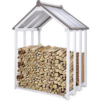 KAMINHOLZREGAL depositio1 - Weiß, Holz (110/150/75cm) - WONDERMAKE