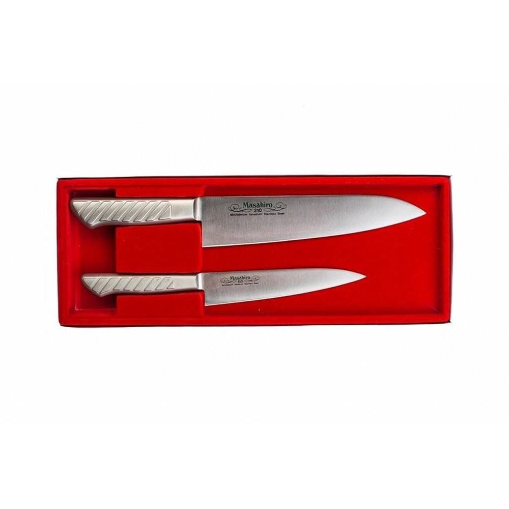 MESSERSET Silber 30/10/30 cm 1361104OMC - Silberfarben, Metall - Masahiro 