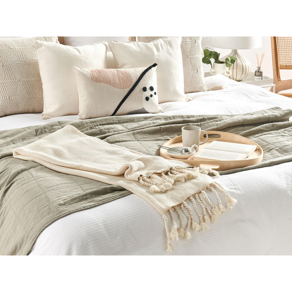 Thumbnail - Beliani Decke, Beige, Textil, 125x150 cm, Wohntextilien, Decken