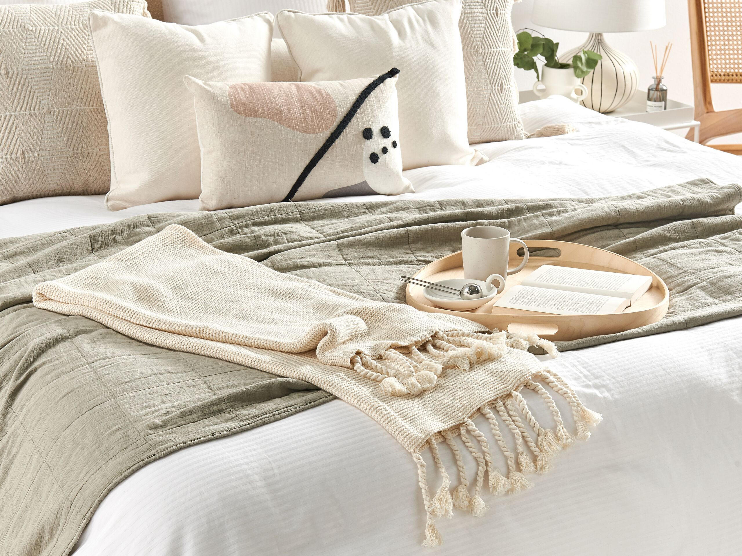 Thumbnail - Beliani Decke, Beige, Textil, 125x150 cm, Wohntextilien, Decken