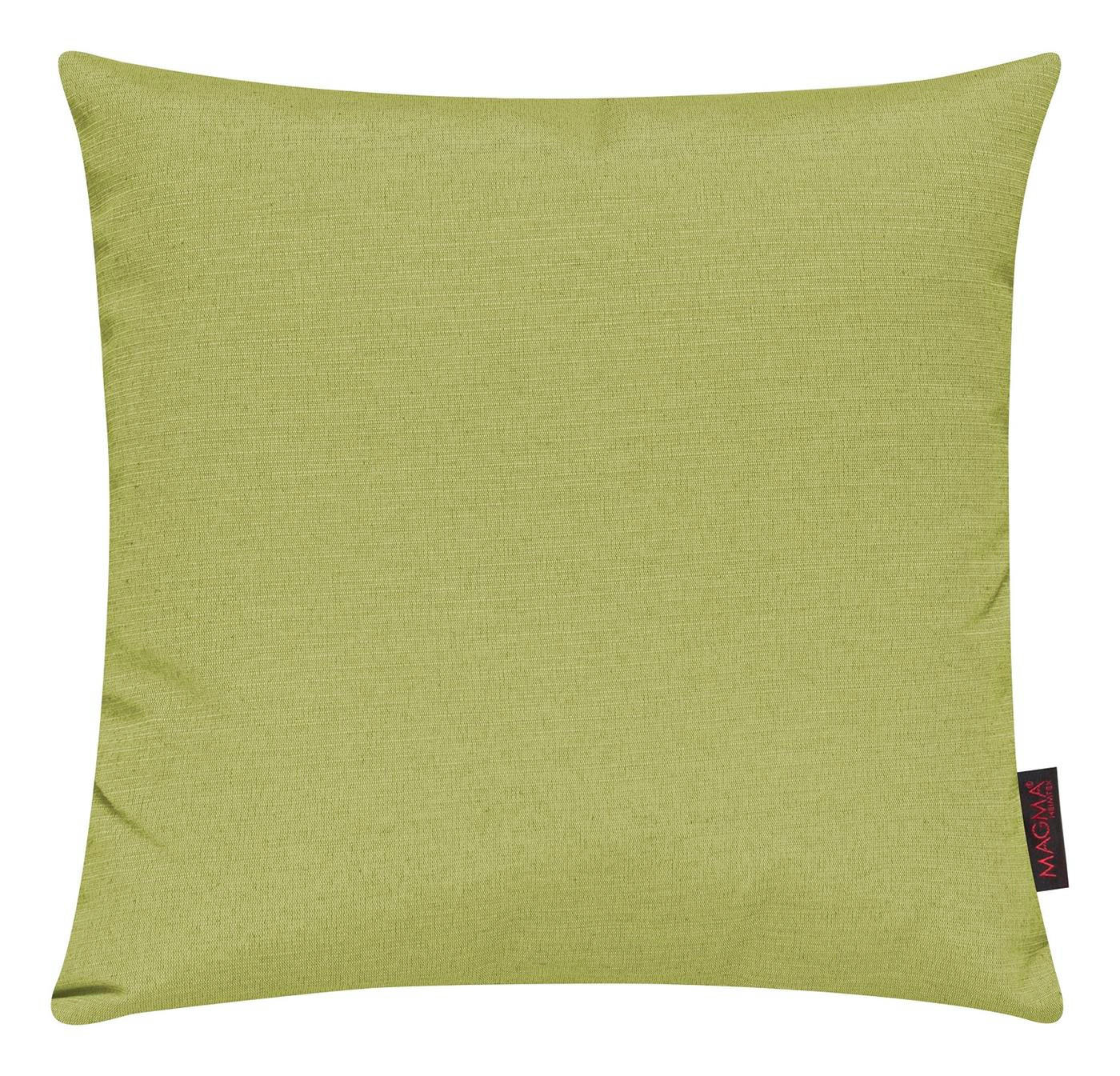 KISSENHÜLLE 2er Set Fino uni 50/50 cm - Grün, Textil (50/50cm) - Magma Heimtexx
