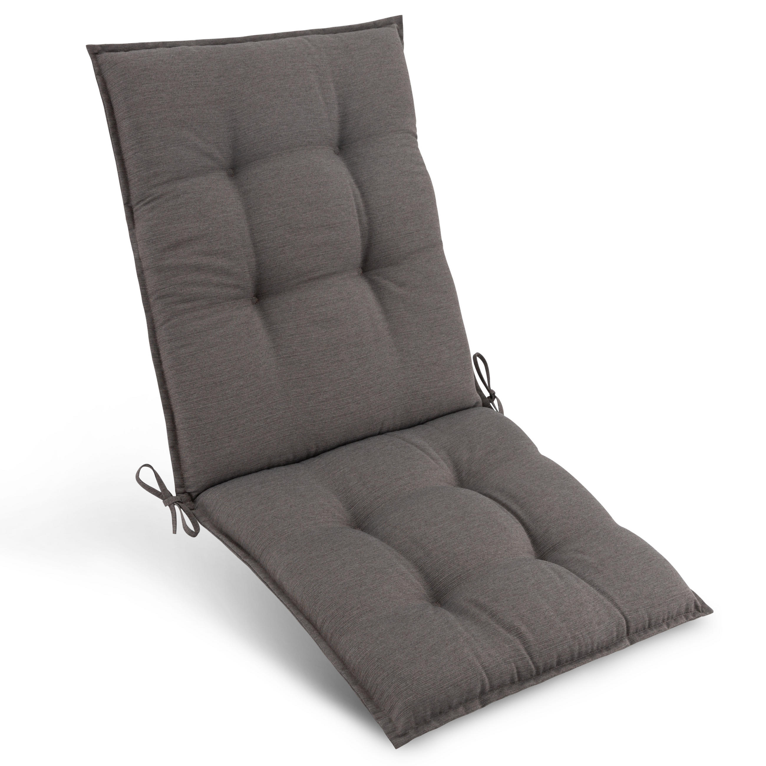 NIEDERLEHNERAUFLAGE Sun-NL 105/50/8cm Taupe - Taupe, Textil (50/8/105cm) - Beautissu 