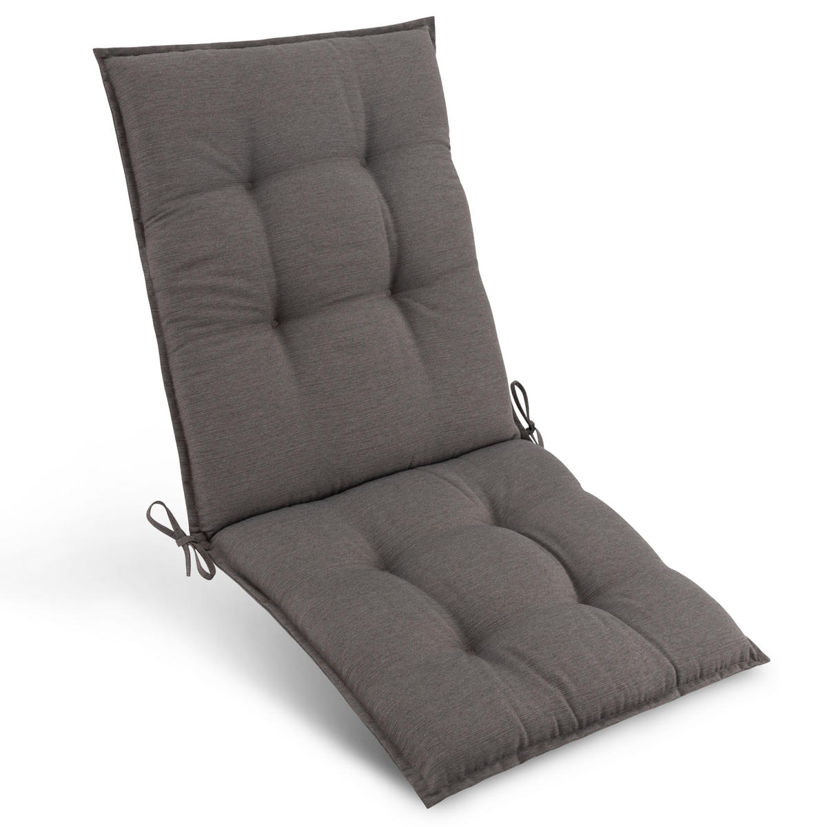 NIEDERLEHNERAUFLAGE Sun-NL 105/50/8cm Taupe - Taupe, Textil (50/8/105cm) - Beautissu 