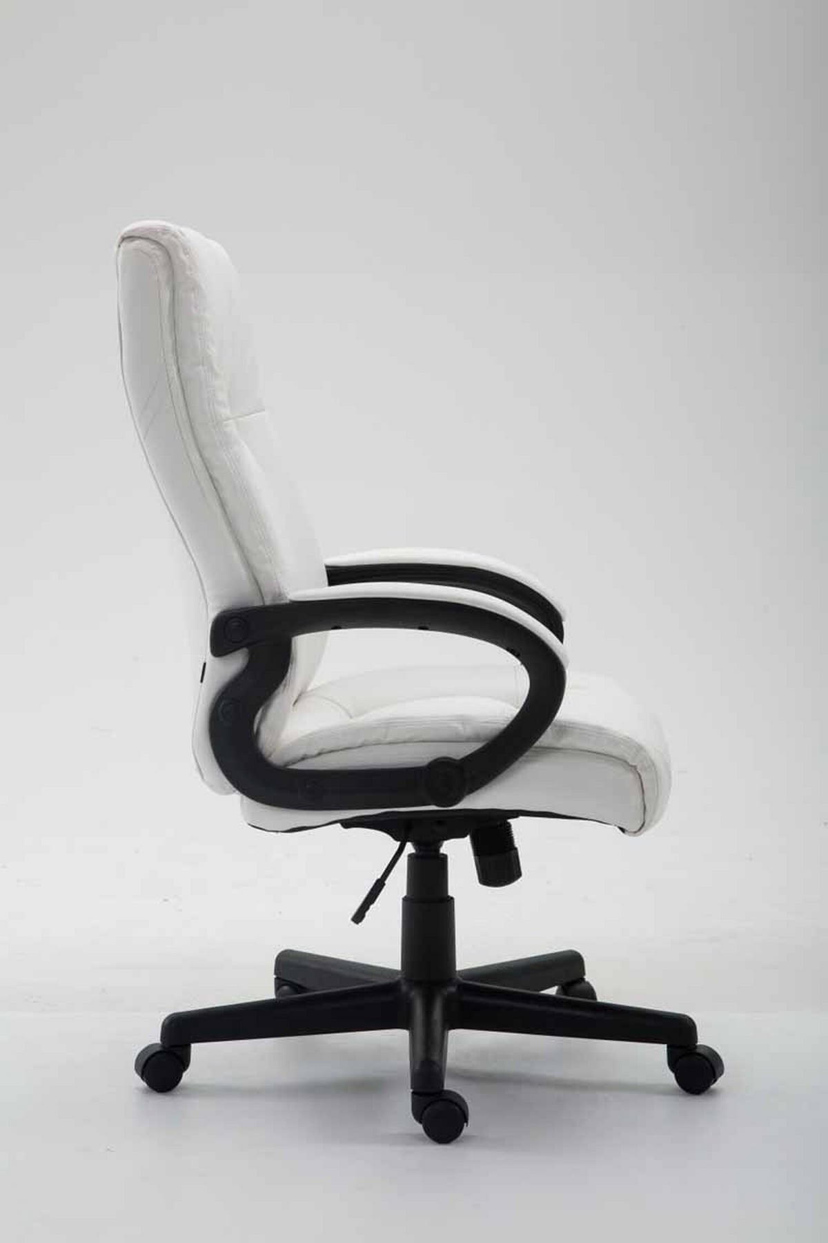 BÜROSTUHL Sportino XL, Kunstleder Weiß - Weiß, Kunststoff/Textil (66/116/70cm) - TPFLiving