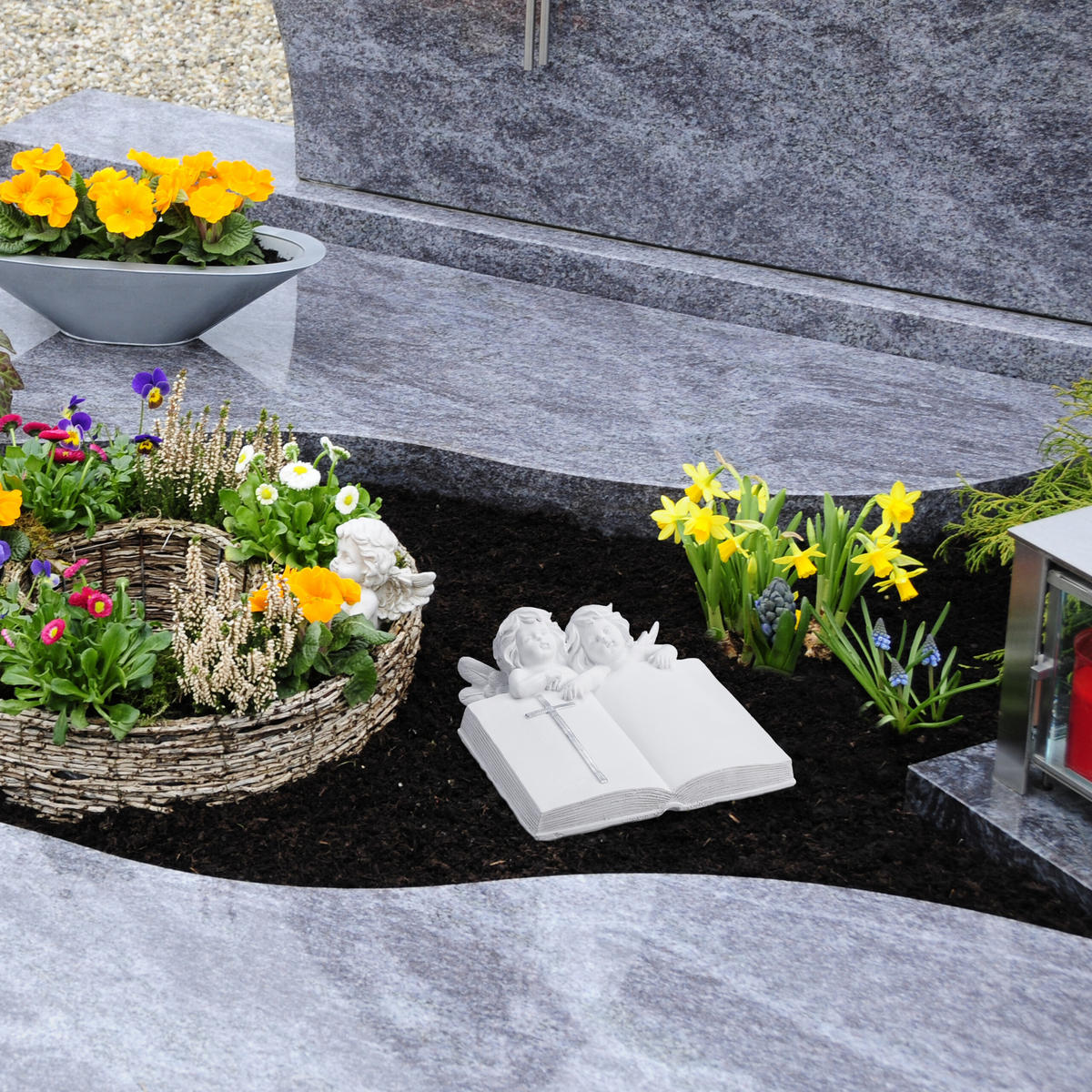 GRABENGEL - Weiß, Kunststoff (20/10/20cm) - Relaxdays