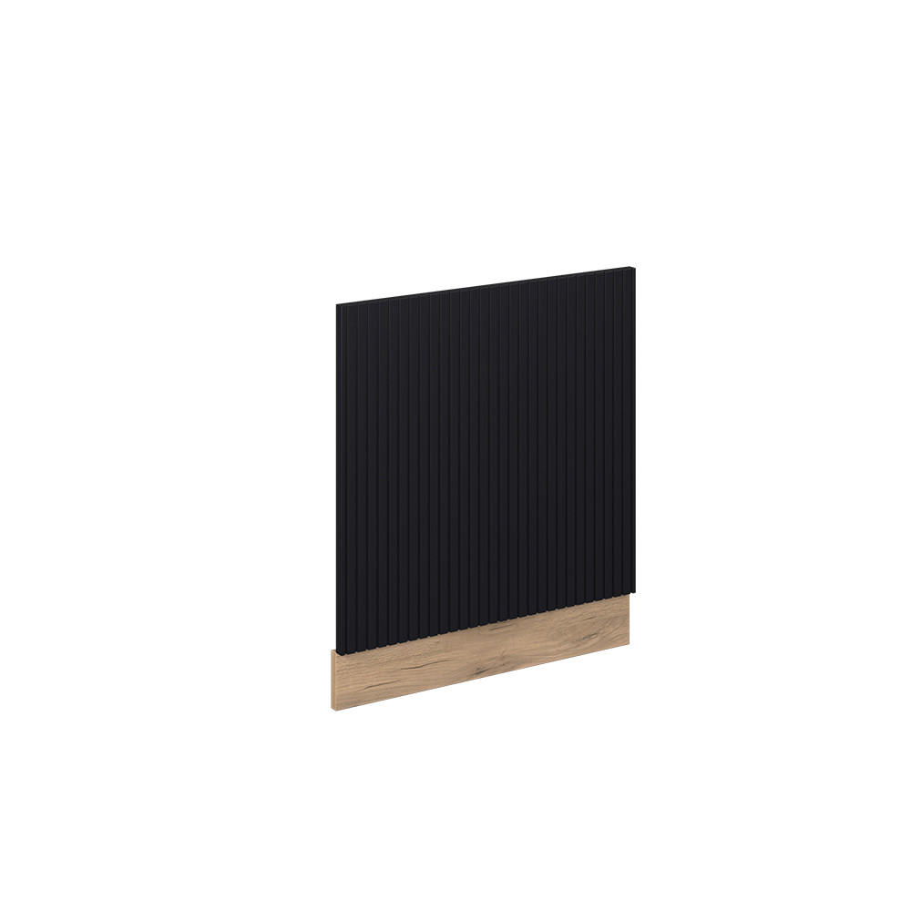 FRONTPANEL Fame-Line Svart randig 60 cm utan b&auml;nkskiva Svart, Honungsek 67.4/60/1.6 cm
