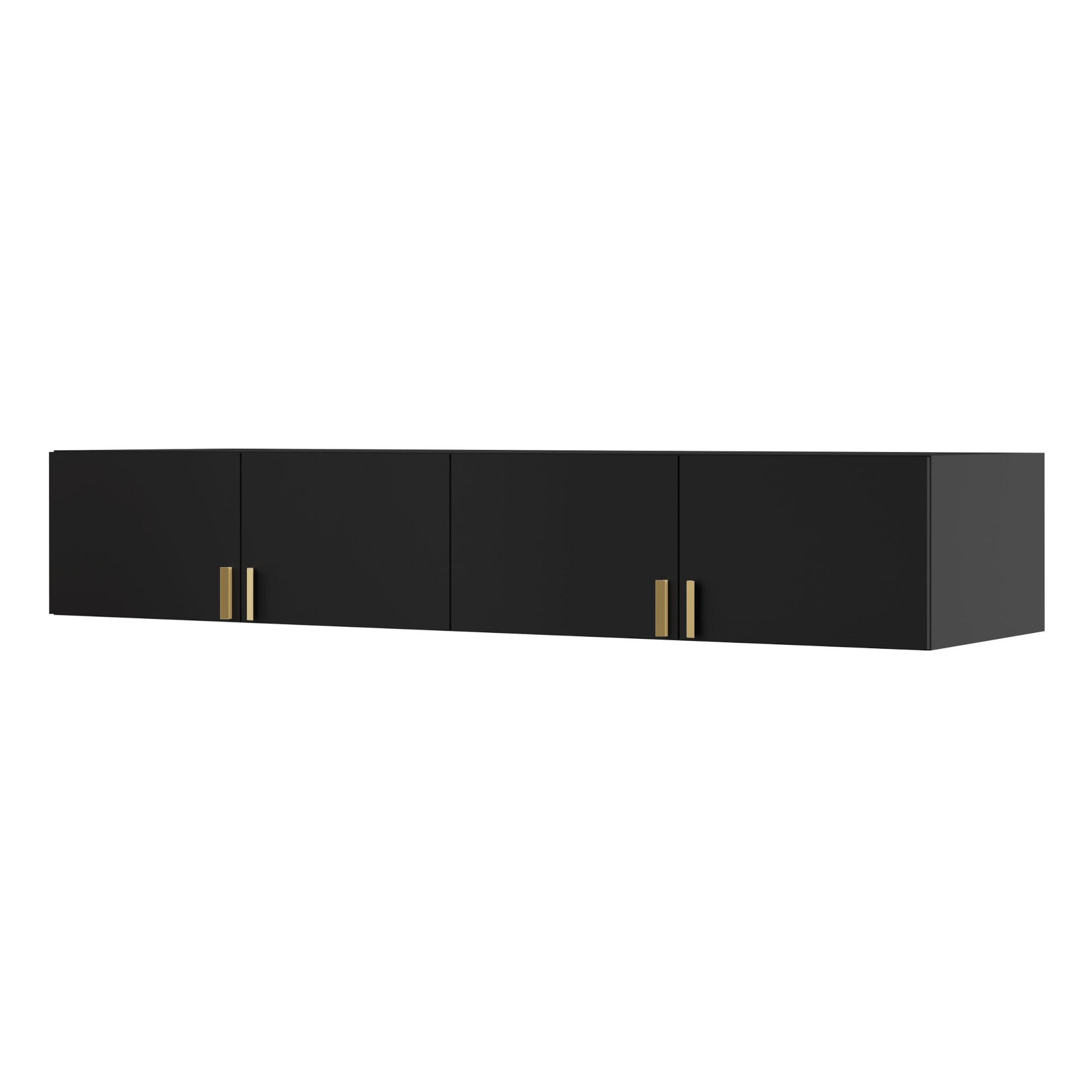 mzm24 Aufsatz Schwarz 200x35x60 cm