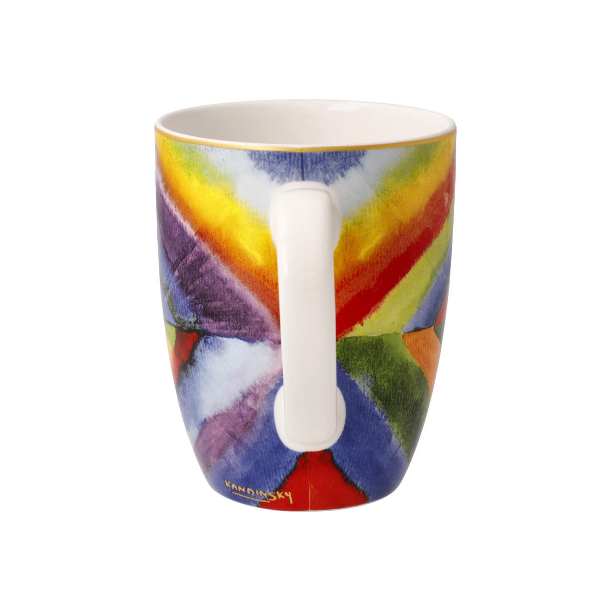 KÜNSTLERTASSE Wassily Kandinsky - Farbstudie, Fine Bone China, Bunt, 0.4 L - Multicolor, Keramik (0.4L) - Goebel