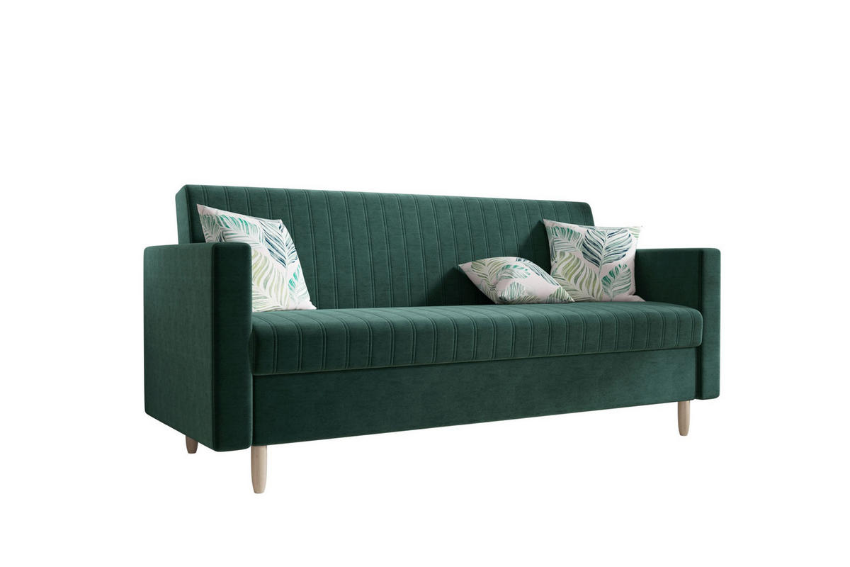 SOFA MELISA mit Schlaffunktion RIVIERA 87 mit Stauraum - Violett, Textil (87/95/216cm) - Bedante