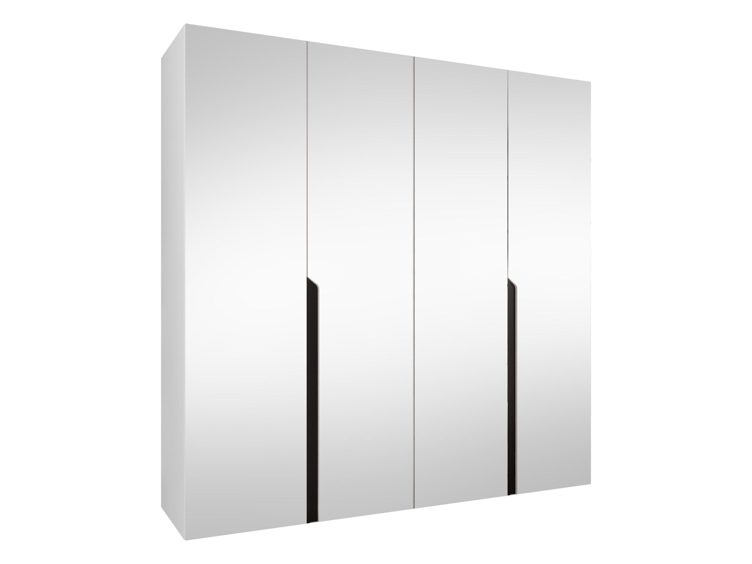 DREHTÜRENSCHRANK Mila III 200 - Schwarz/Weiß, Holzwerkstoff/Kunststoff (200/202/52cm) - MIRJAN24