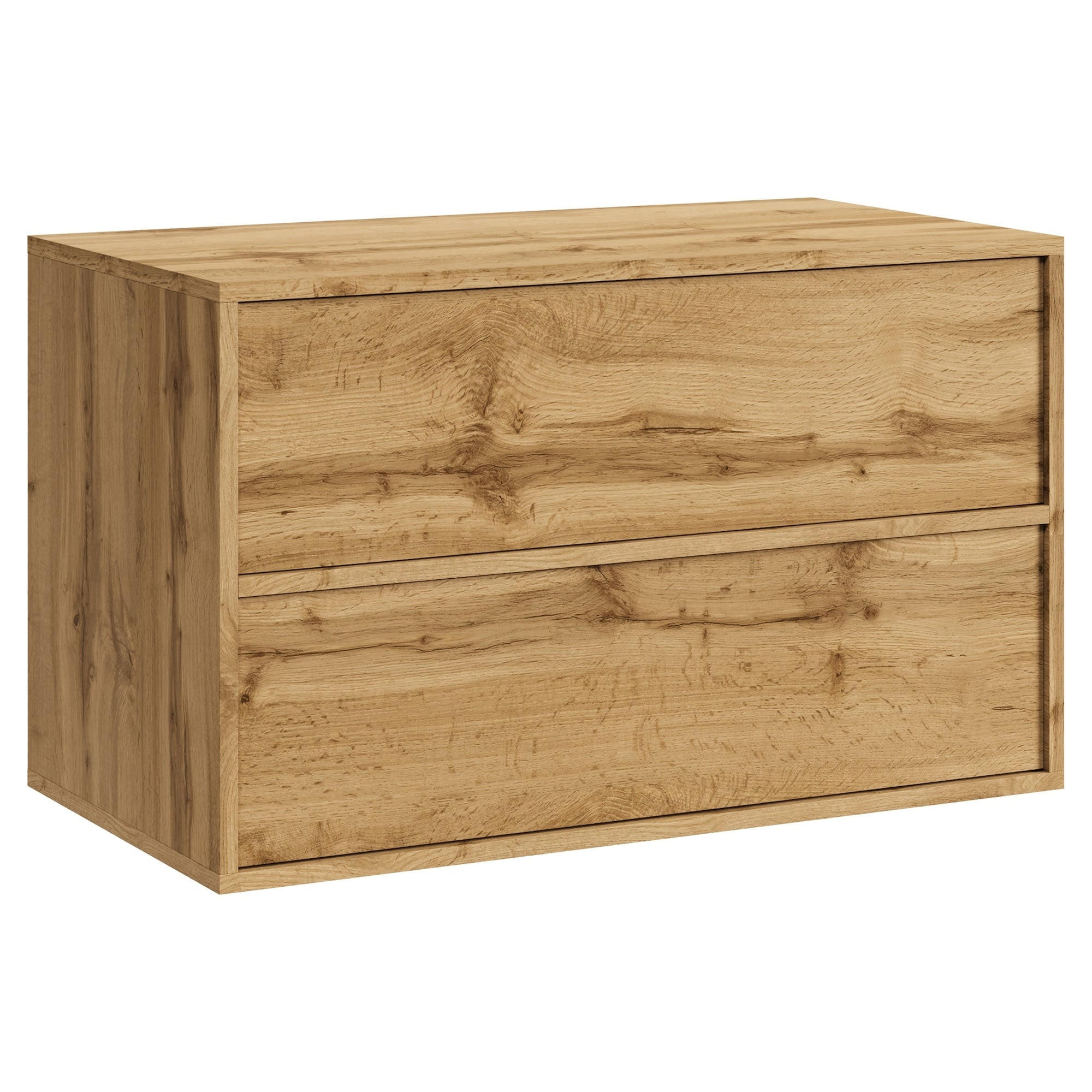SKRINKA POD UMÝVADLO Mali 2 zásuvky dub - 80 x 46 x 54 cm - farba duba, drevo (80/54/46cm) - Badplaats