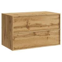 SKRINKA POD UMÝVADLO Mali 2 zásuvky dub - 80 x 46 x 54 cm - farba duba, drevo (80/54/46cm) - Badplaats