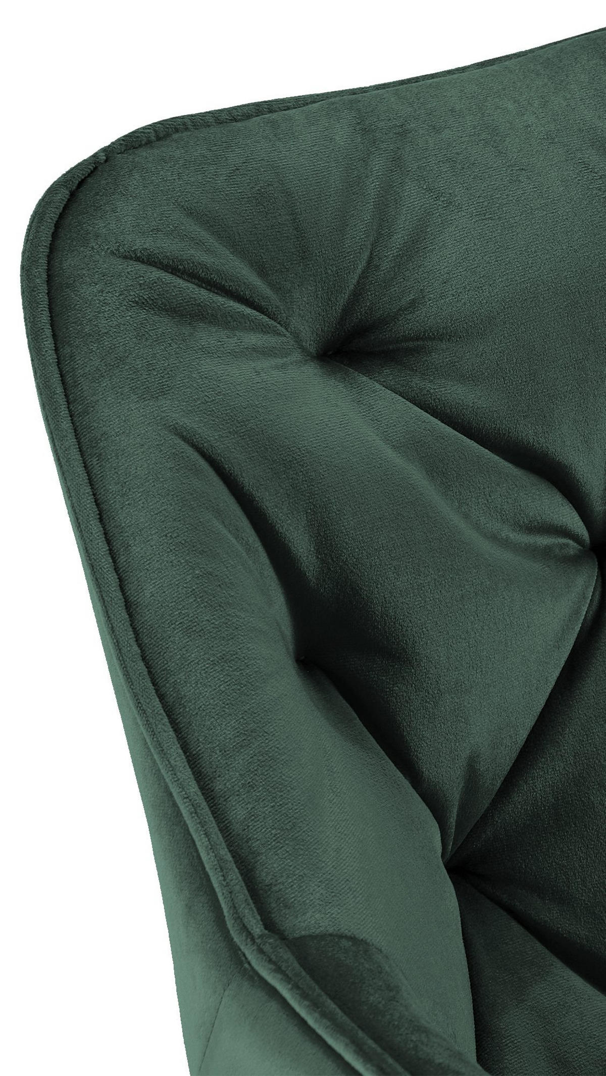 ARMLEHNENSTUHL Samt grün - Schwarz/Grün, Textil/Metall (58/83/62cm) - CLP
