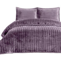 TAGESDECKE 230/260 cm Set 3-teilig mit Kissenbezügen #01 Lila - Lila, Textil (230/260cm) - ROLFNERS