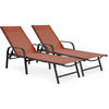 SONNENLIEGE farniente Terrakotta - Terracotta, Metall (59/45/193cm) - Habitat Garten