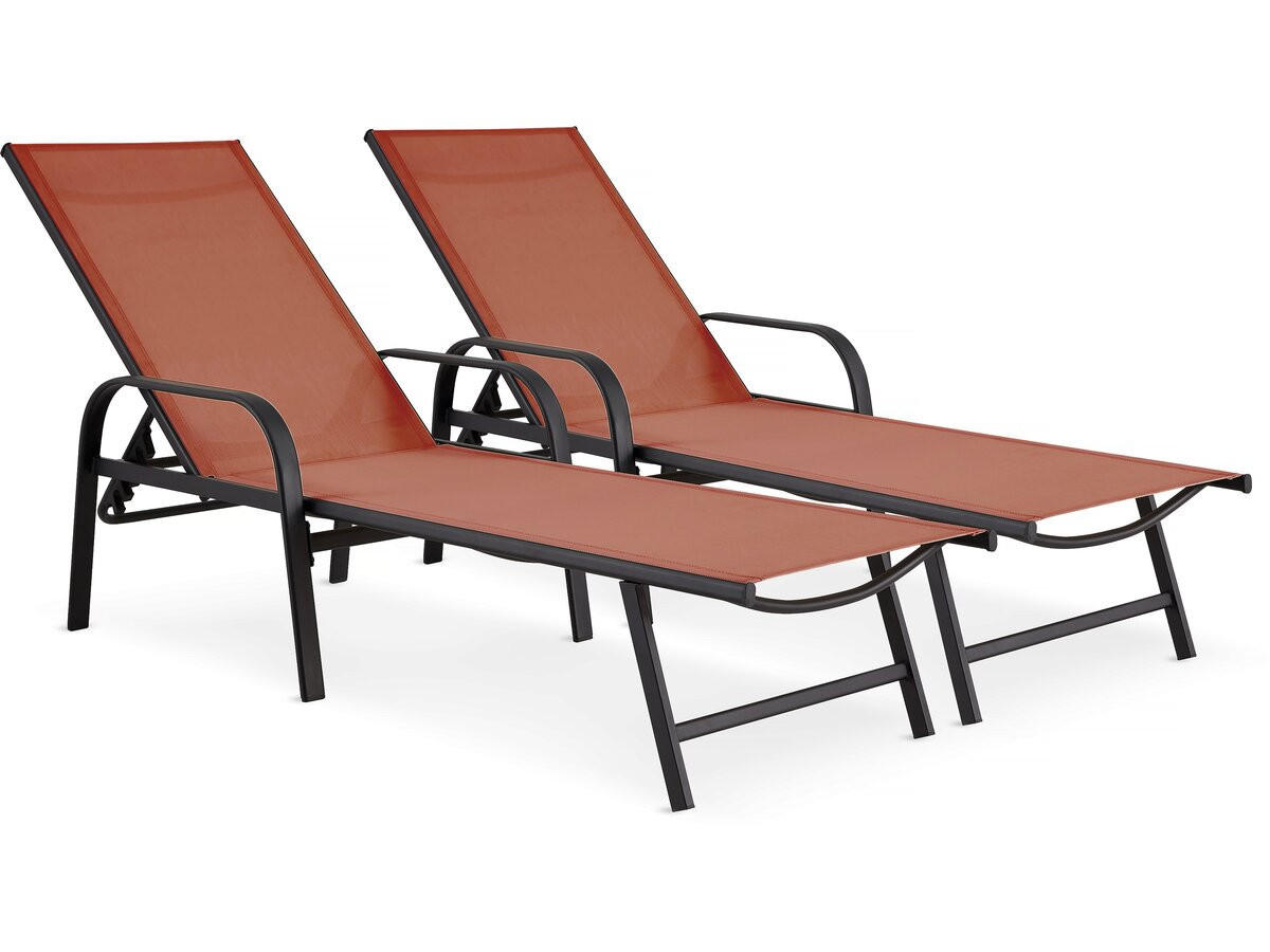 SONNENLIEGE farniente Terrakotta - Terracotta, Metall (59/45/193cm) - Habitat Garten