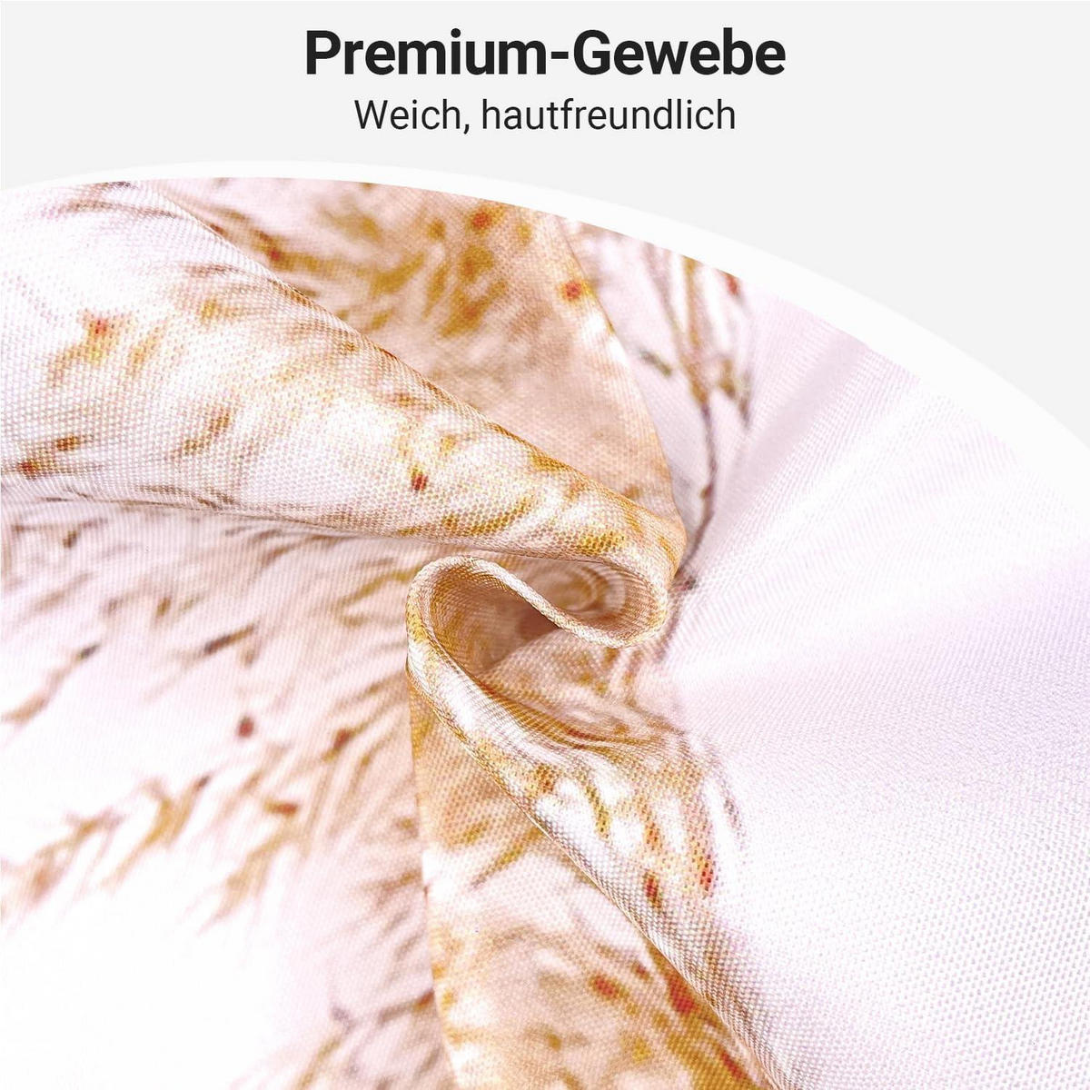 DUSCHVORHANG Gelbe Weizenspitze 180 x 200 cm - Gelb, Textil (180/200cm)