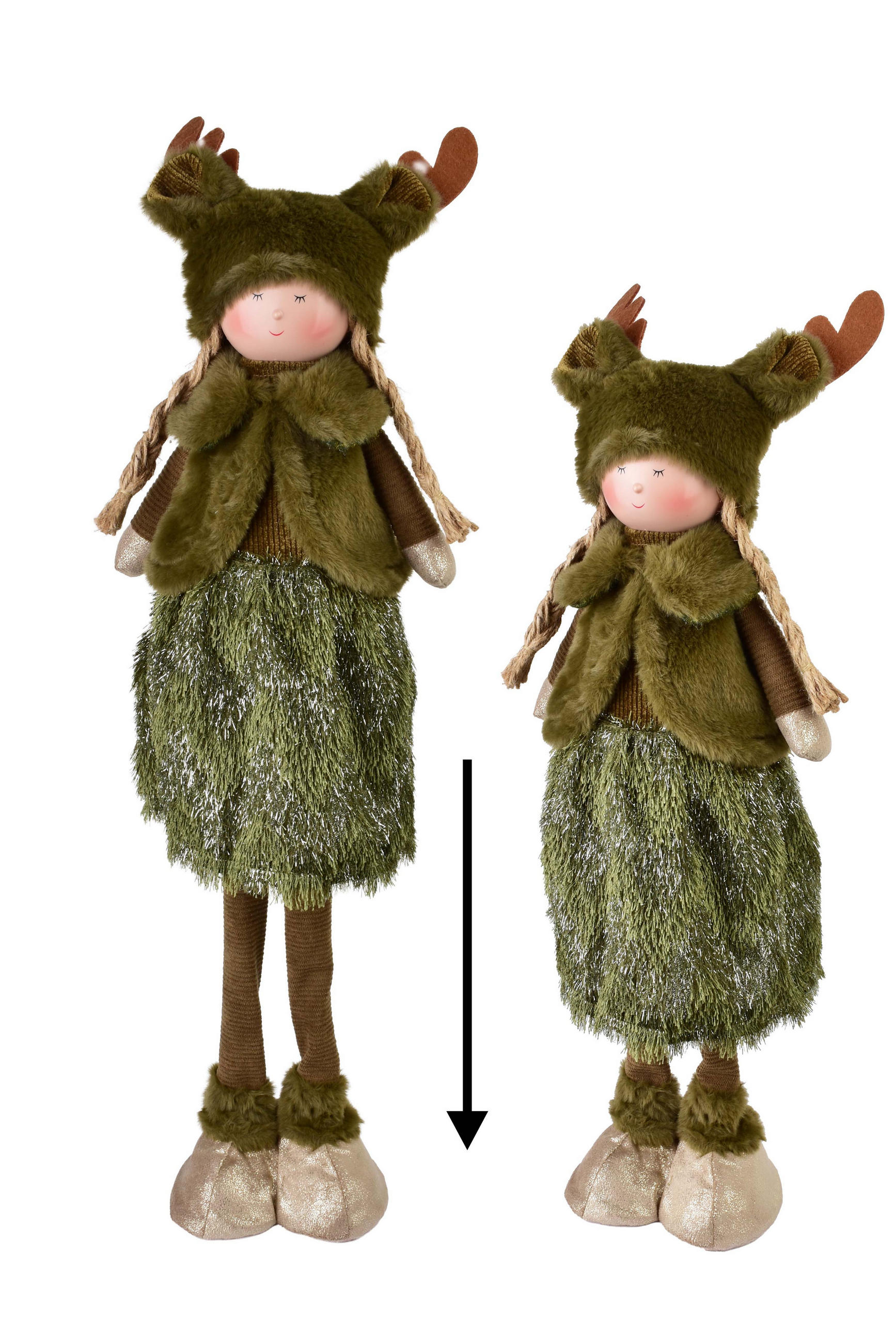 Mondex Dekorationsfigur Grün 15x47x20 cm