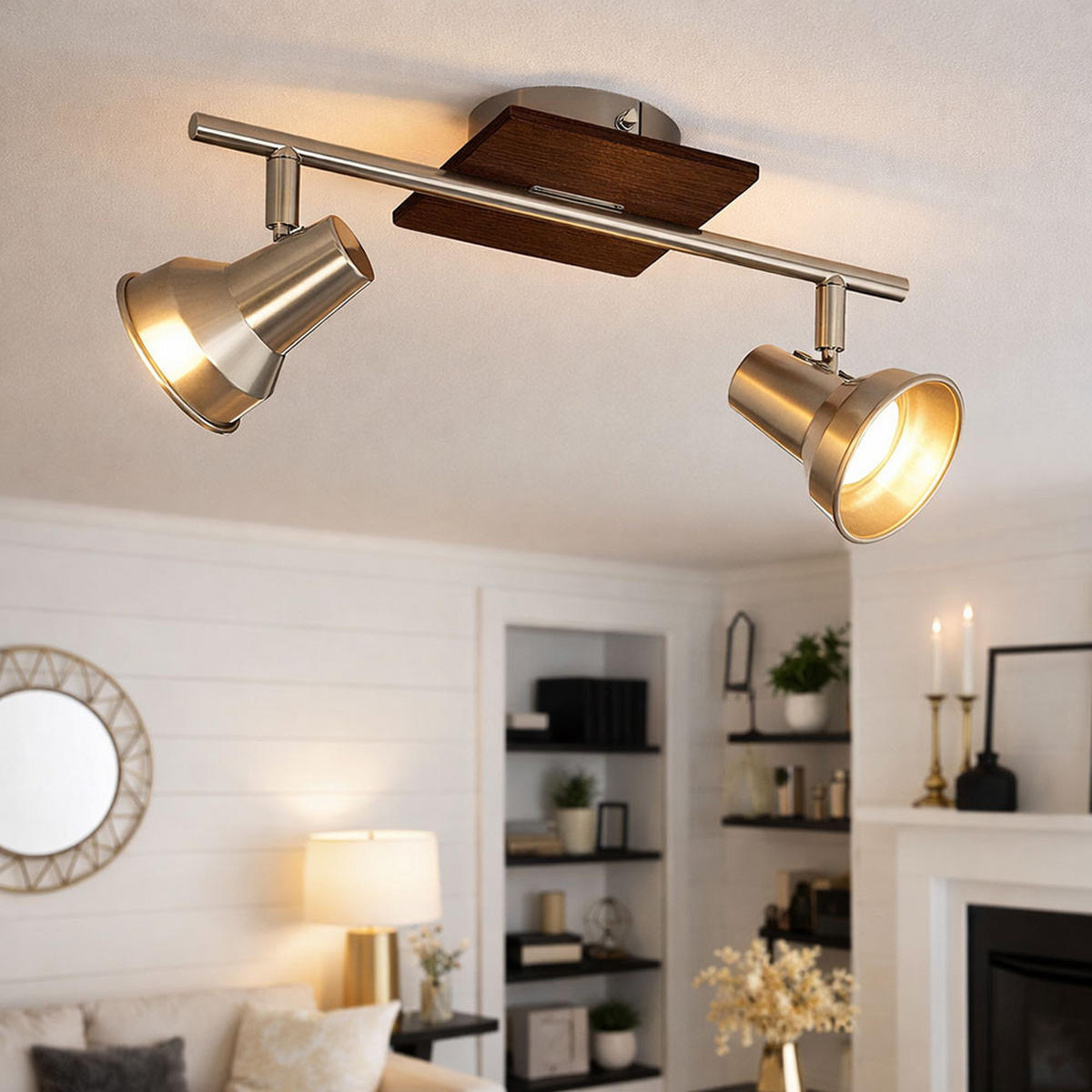 LED DECKENLEUCHTE Metall Schwarz Beweglich - Schwarz, Metall (41/12/16.5cm)