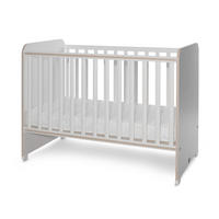 BABYBETT Sweet Dream 120 x 60 cm grau 120 x 60 cm, 2 Ebenen, Schlupfsprossen, Melamin, ohne Matratze - Grau, Holzwerkstoff (60/120cm) - Lorelli