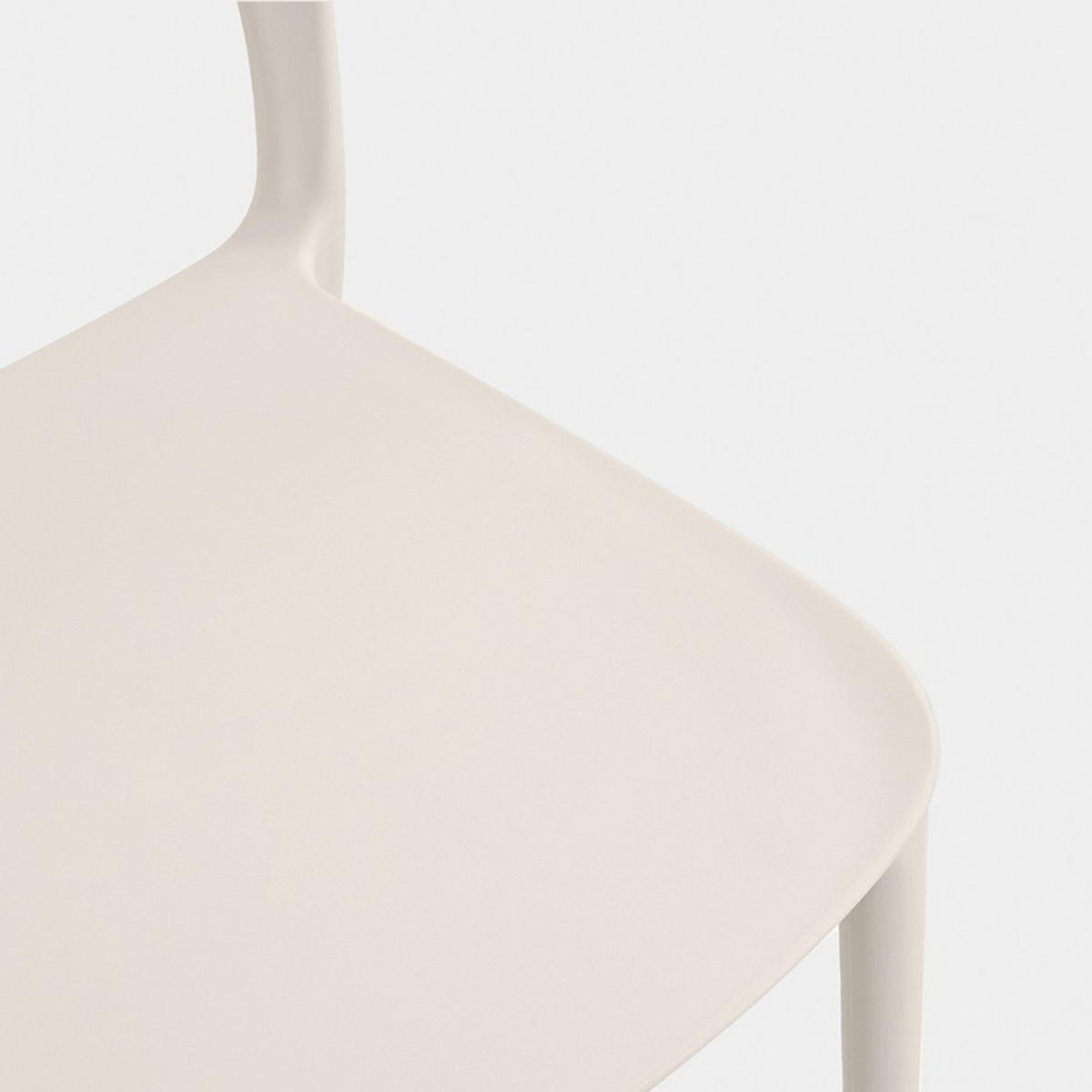 STUHL FÜR DRAUSSEN Klint Beige 46 cm x 83 cm - Beige, Kunststoff (46/83/58cm) - Klast Home