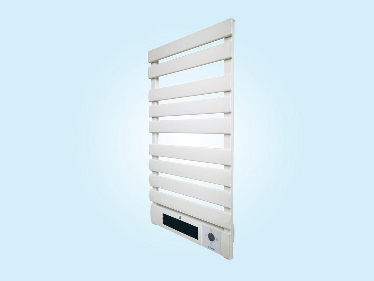 HANDTUCHTROCKNER Weiß mit Elektrosystem und Wandhalterung 2000 W - Weiß, Metall (55/105/6cm) - Purline