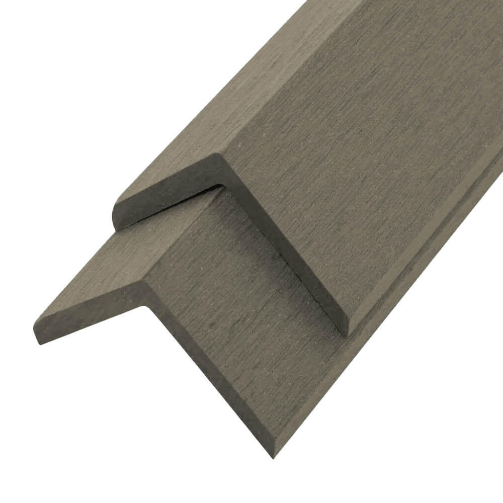ABSCHLUSSLEISTE FINEA - Antik - Hellgrau, Kunststoff (110/4.5/4.5cm) - Home Deluxe